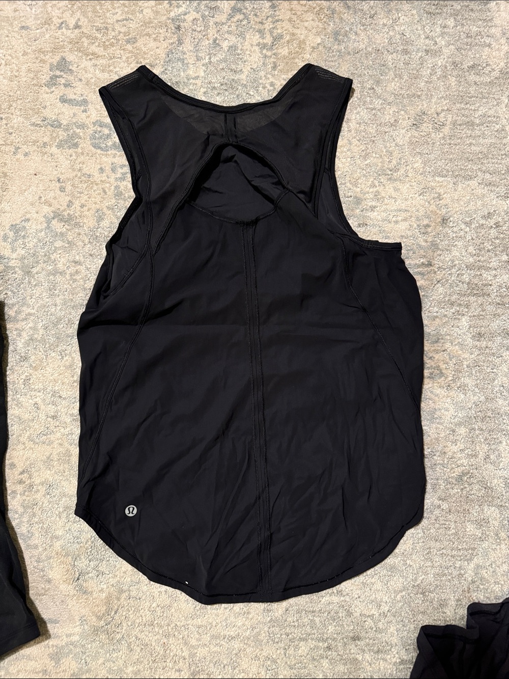 lululemon athletica Black Keyhole Racerback Tank